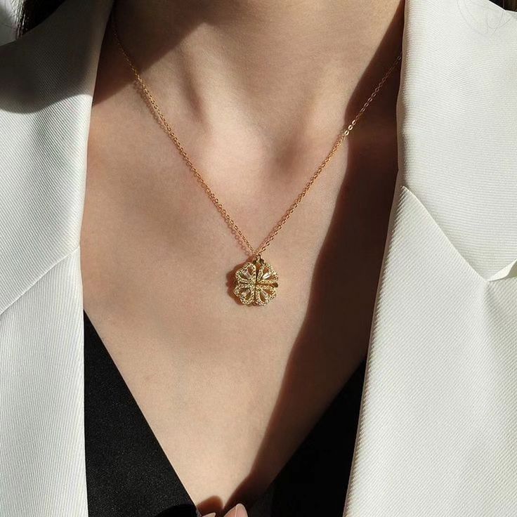 Collar Trébol de Corazones